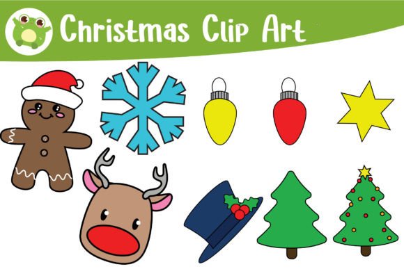 Bright Christmas Clip Art: 20 Illustrations for Brands