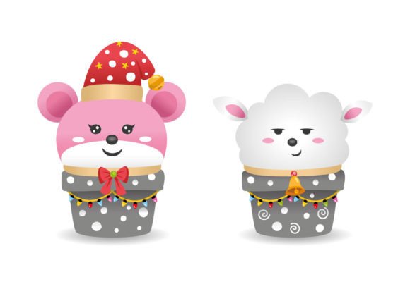 Christmas Doodle Sticker Character: Festive Illustrations for Sellers