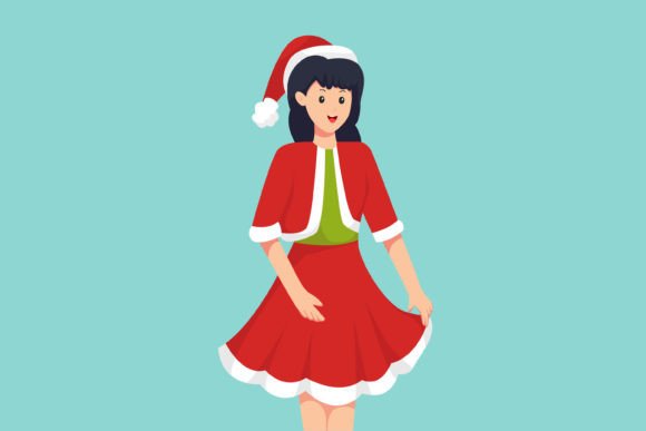 Christmas Girl Character Illustration: A Designer's Review