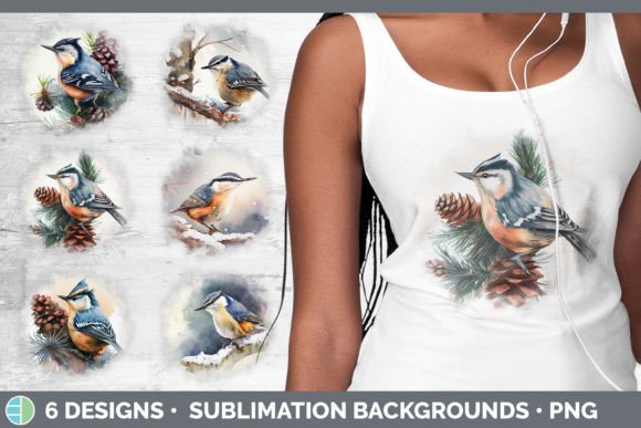 Christmas Nuthatch Grunge S: A Seller's Review of Illustrations