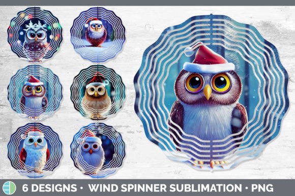 Christmas Owl Painted Wind Spinner Sub: Illustrations Review