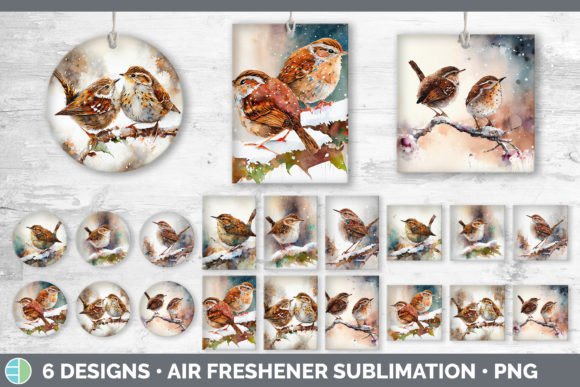 Christmas Wren Air Freshener Sublimati: Illustrations Review