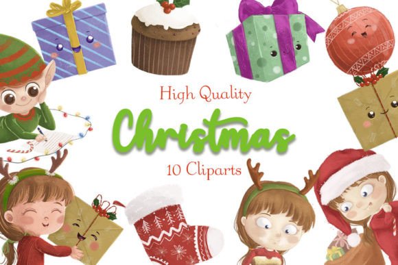 Cozy Christmas Clipart: Festive Illustrations