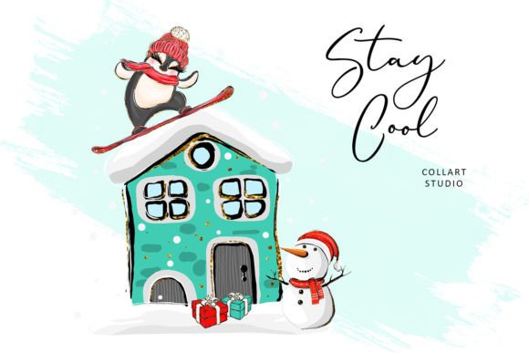 Cute Christmas Illustrations for Real Crafts