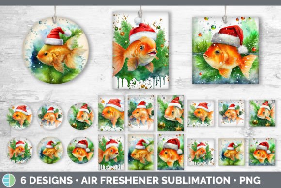 Santa Goldfish Christmas Air Freshener: Illustrations Review
